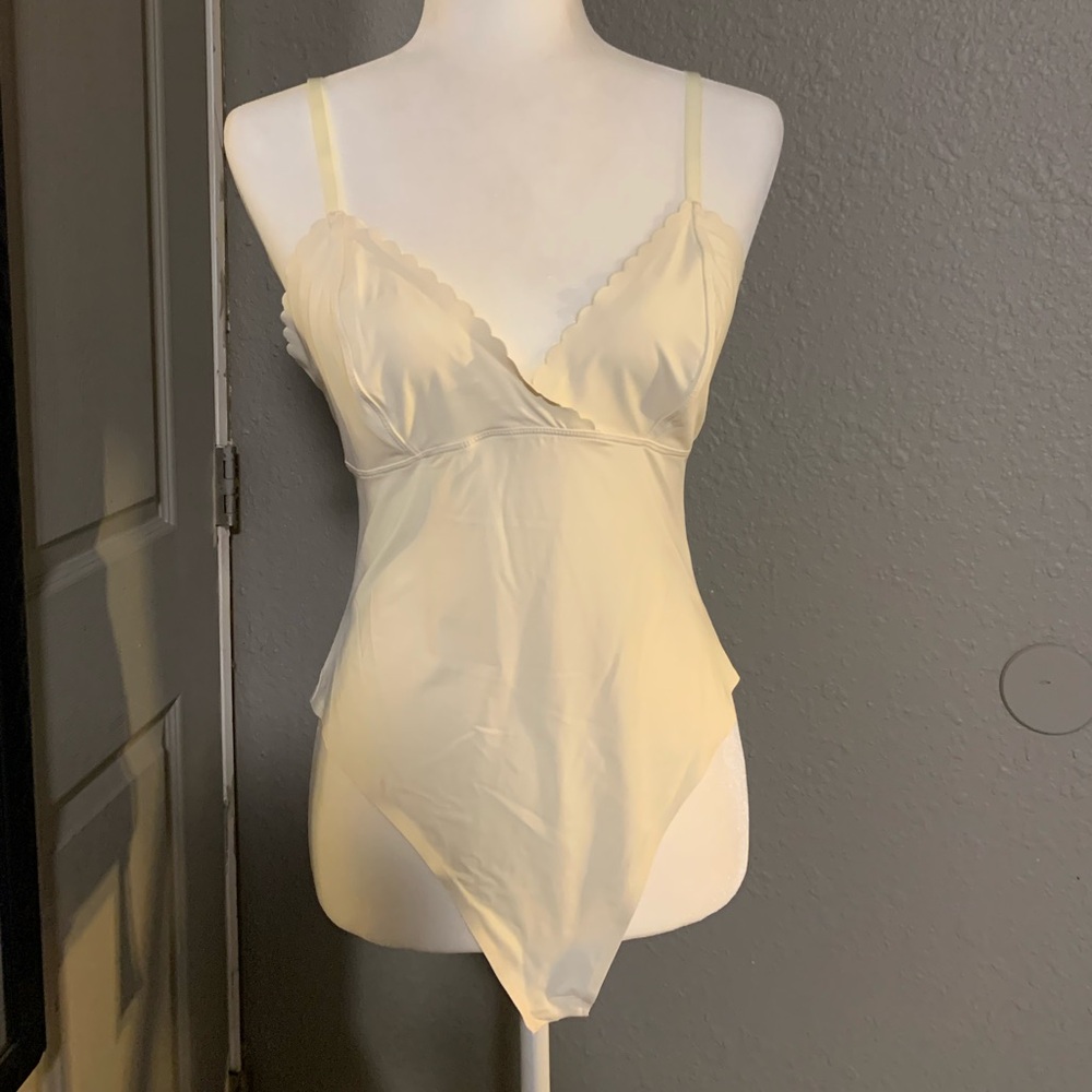 Forever21 XL cream bodysuit